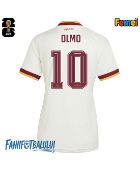 Spania Dani Olmo #10 Echipament de Fotbal Replică Mondial 2026 Femei Deplasare